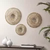 Corn Husk Wrapped Mirrors, Set of 3