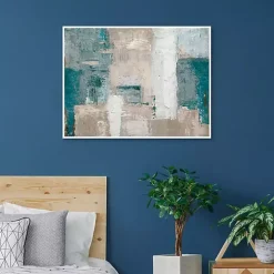 Cosmopolitan Blue Framed Canvas Art Print