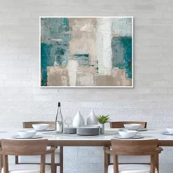 Cosmopolitan Blue Framed Canvas Art Print