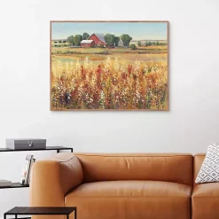 Country Views Framed Canvas Art Print