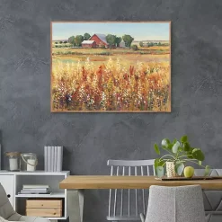 Country Views Framed Canvas Art Print