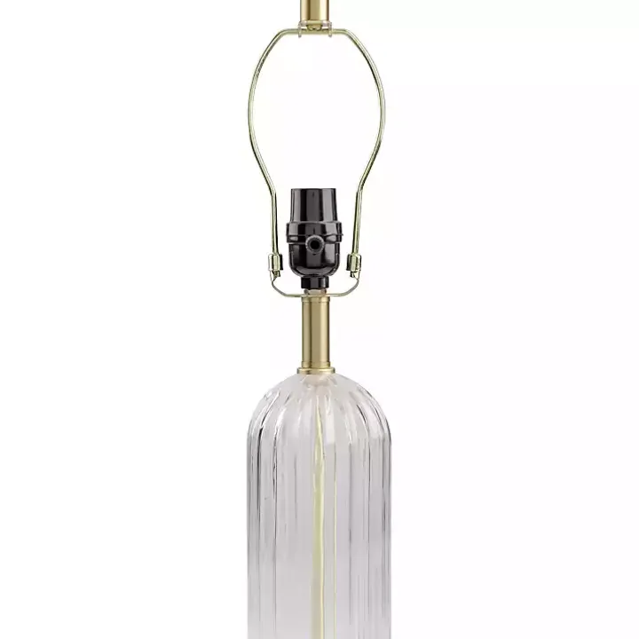 Crassula Clear Glass Table Lamp