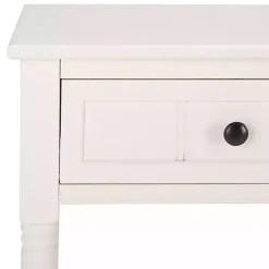 Cream Carved 2-Drawer Console Table