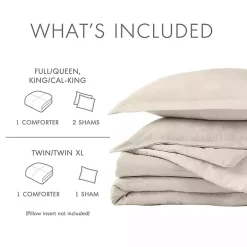 Cream Chambray 3-pc. King Comforter Set