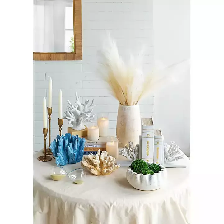 Cream Coral Resin Statue