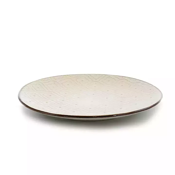 Cream Embossed 16-pc. Dinnerware Set