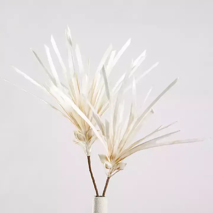 Cream Foam Floral Sprays, Set of 2