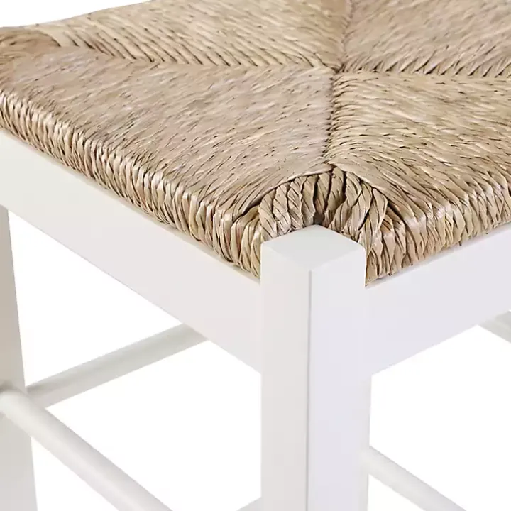 Cream Handwoven Counter Stool