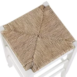 Cream Handwoven Counter Stool