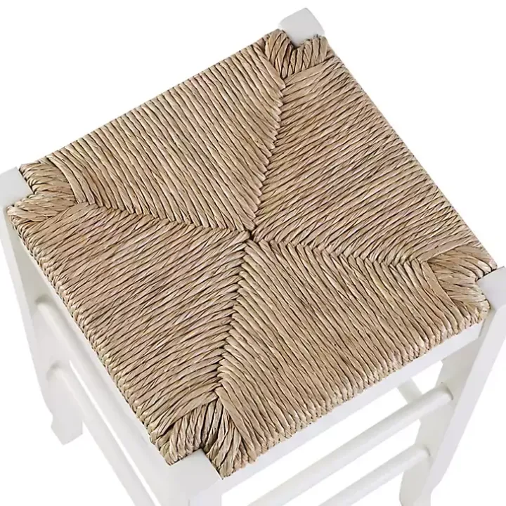 Cream Handwoven Counter Stool