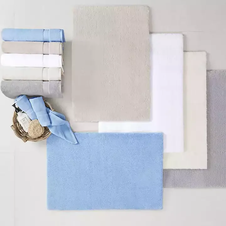 Cream High Pile Marshmallow Bath Mat, 72 in.