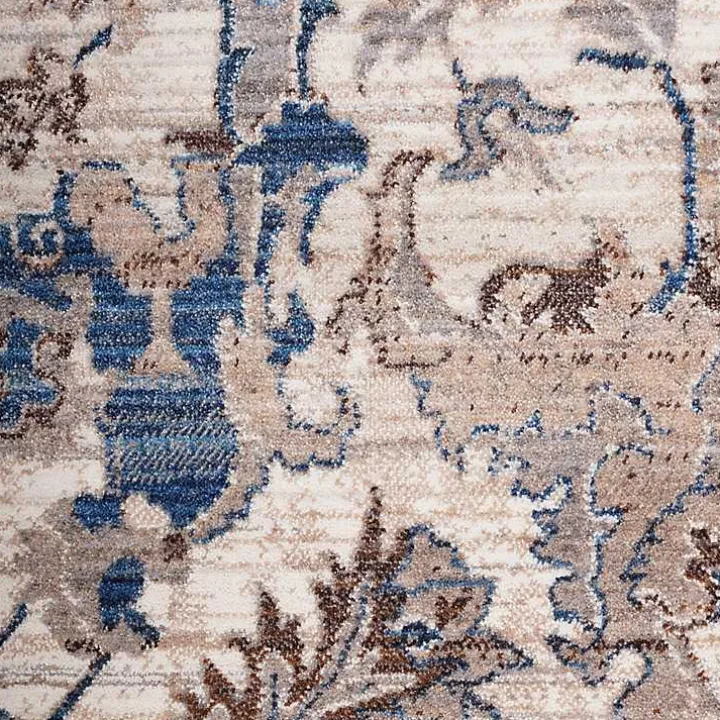 Cream Royal Motif Wilson Floor Runner, 2x10