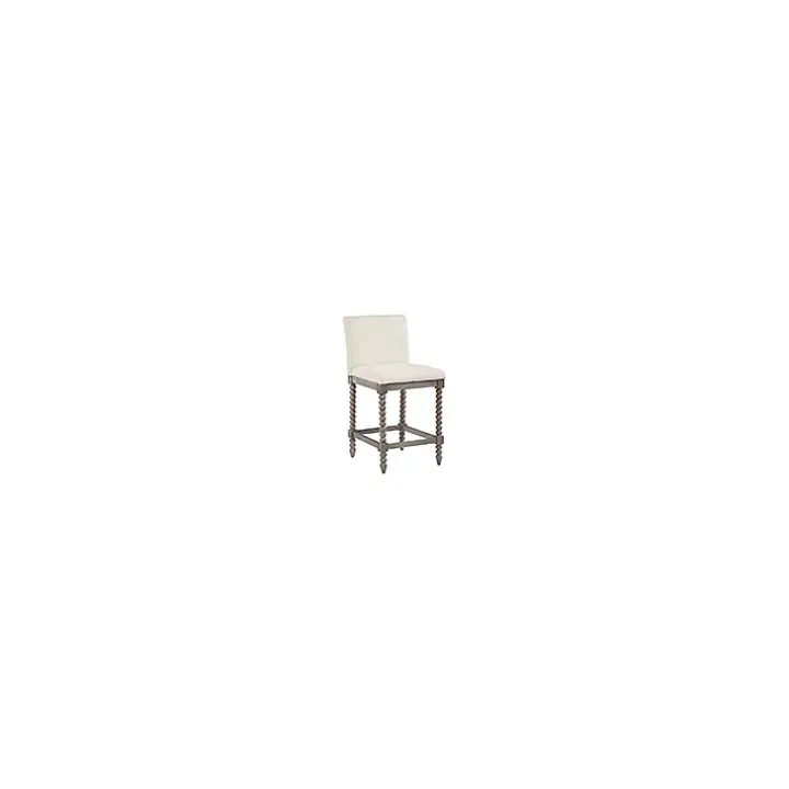 Cream Spindle Legs Counter Stool