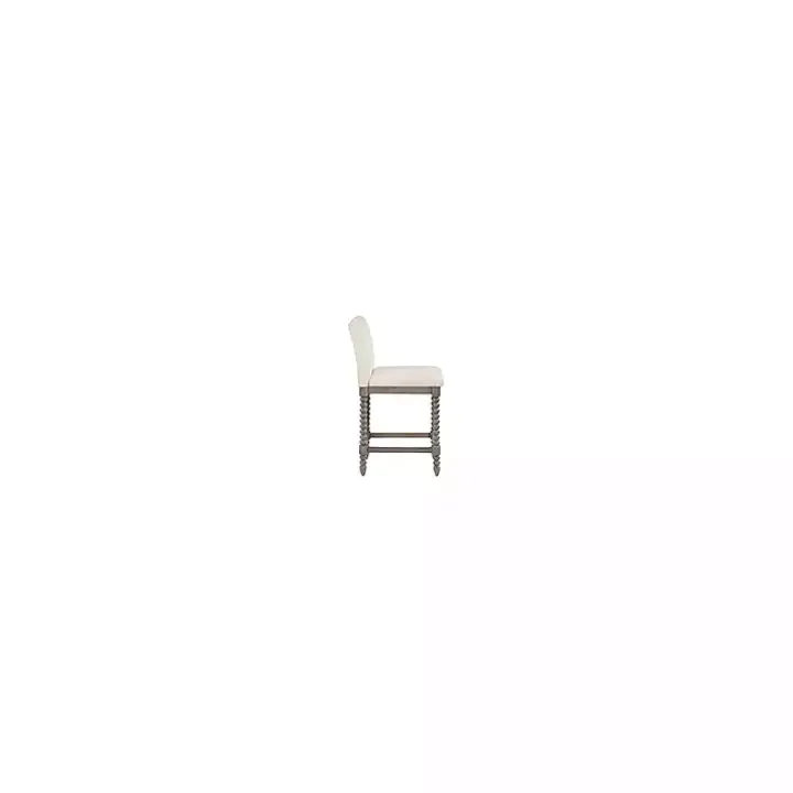 Cream Spindle Legs Counter Stool