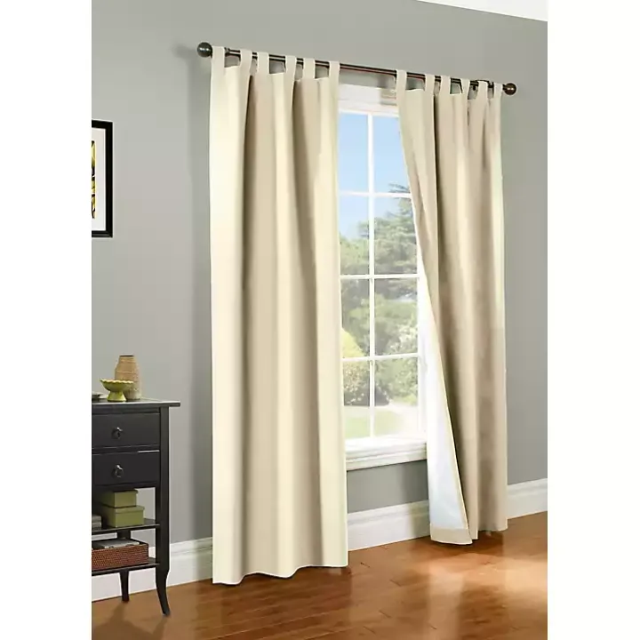 Cream Weathermate Blackout Curtain Panel, 95 in.