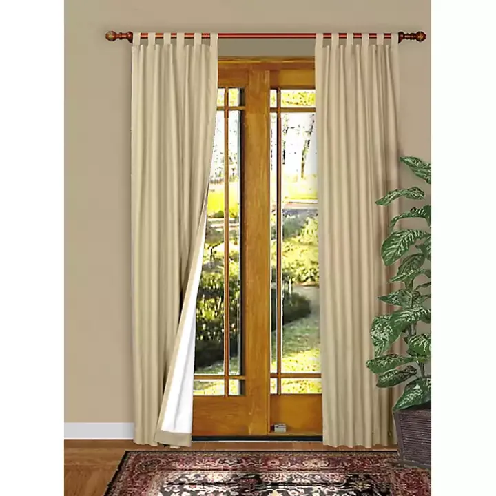 Cream Weathermate Blackout Curtain Panel, 95 in.