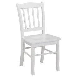 Cream Wood Shaker Dining Chairs, Set of 2
