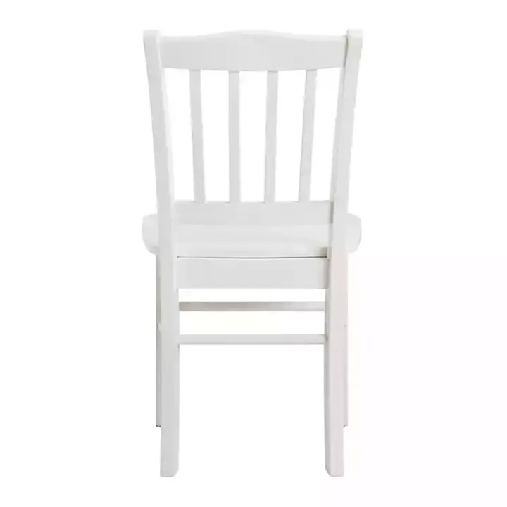 Cream Wood Shaker Dining Chairs, Set of 2