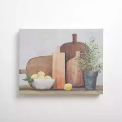 Cutting Boards with Lemons Canvas Art Print
