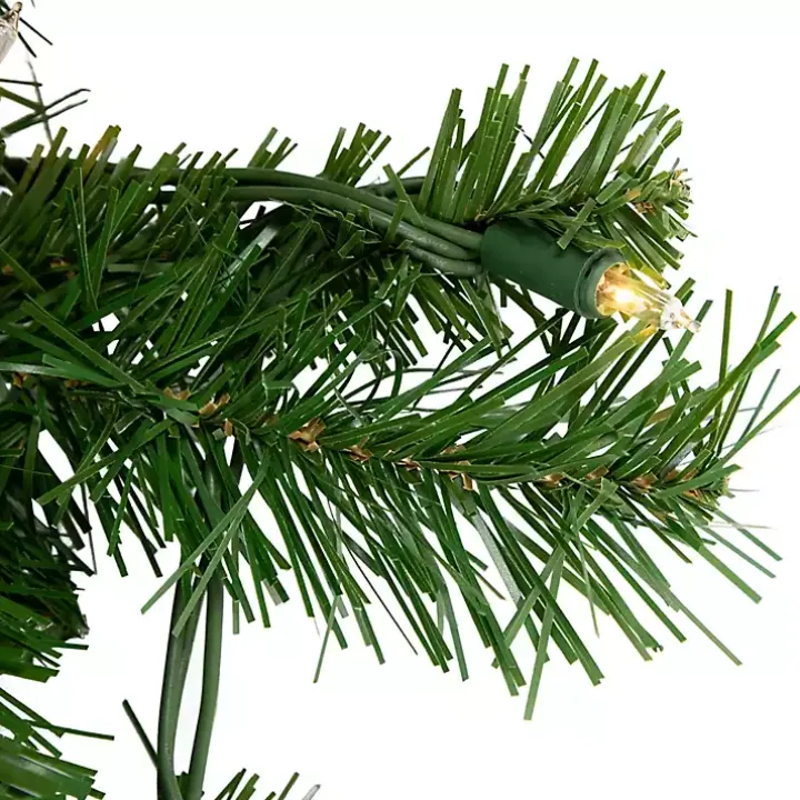 Dakota Pinecone Clear LED Lit Garland, 108 in.