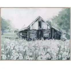 Dandelion Barn Framed Canvas Art Print