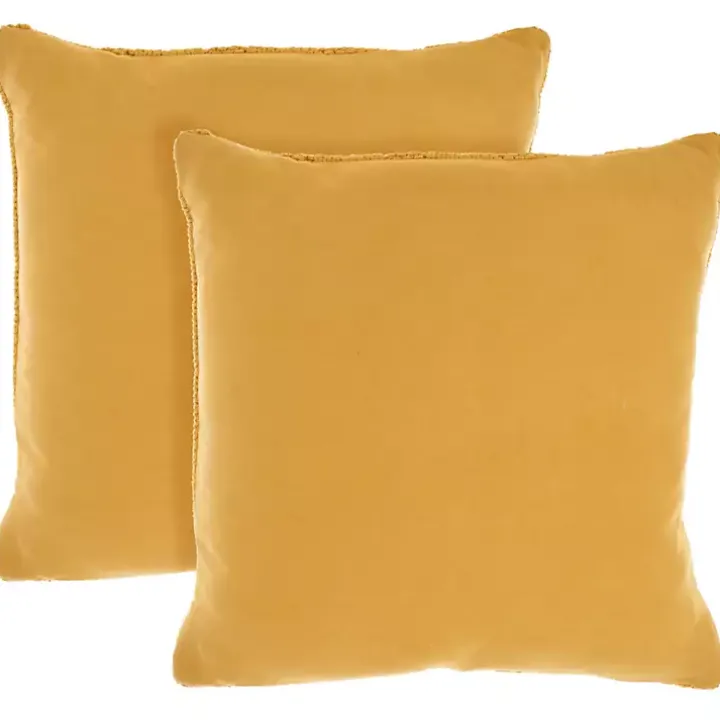 Dandelion Cable Knit Throw Pillows, Set of 2