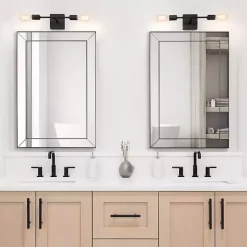 Dark Bronze Bevel Rectangle Wall Mirror
