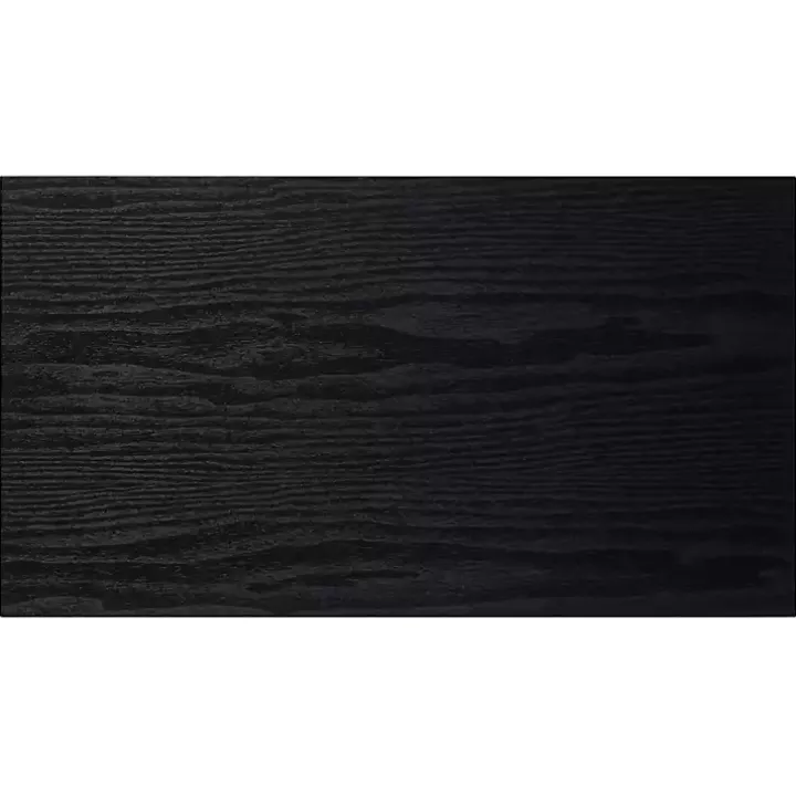Dark Brown Metal C-Shaped Accent Table