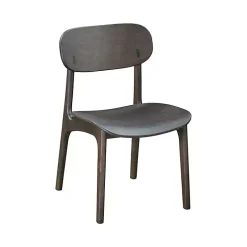 Dark Brown Mid-Century Modern Chairs, Set of 2