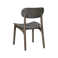 Dark Brown Mid-Century Modern Chairs, Set of 2