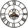 Dark Brown Rutherford Gears Wall Clock