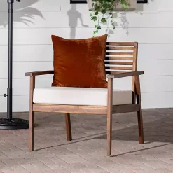 Dark Brown Zane Outdoor Club Chair