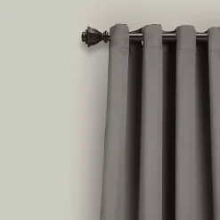 Dark Gray Blackout Curtain Panel Set, 108 in.
