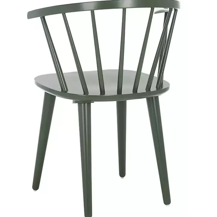 Dark Green Blanchard Dining Chairs, Set of 2