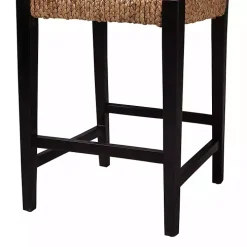 Dark Mahogany Lattice Counter Stool