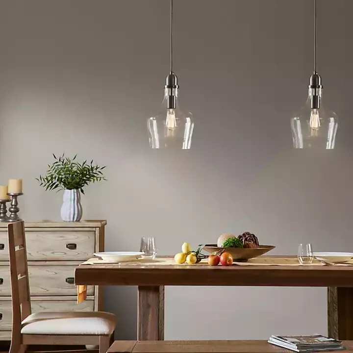 Dark Metal Glass Avalon Pendant Light