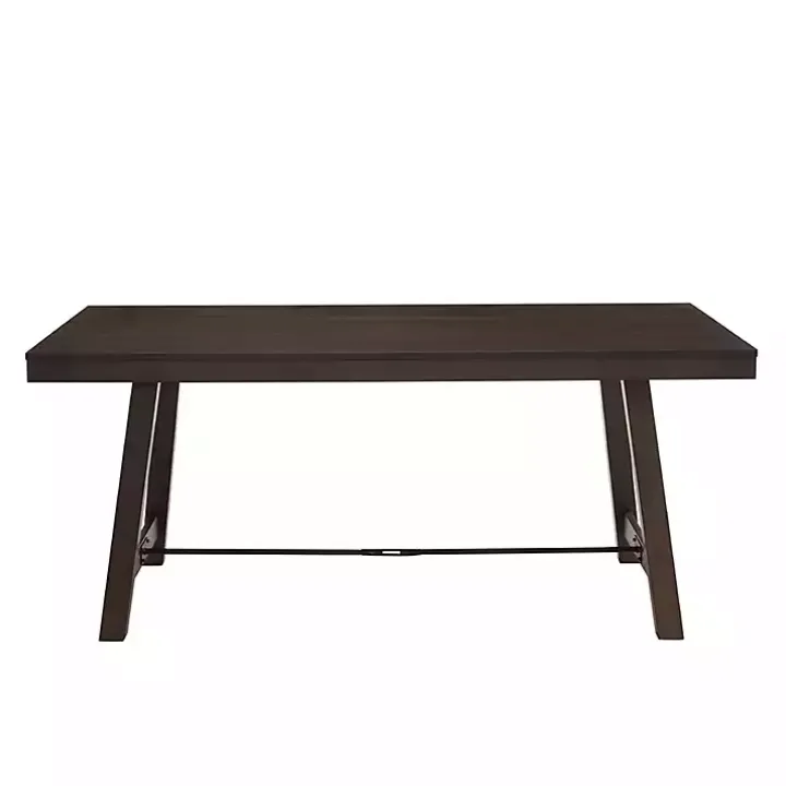 Dark Oak Wood Rustic Dining Table