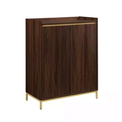 Dark Walnut Capri 6-Bottle Cubby Cabinet