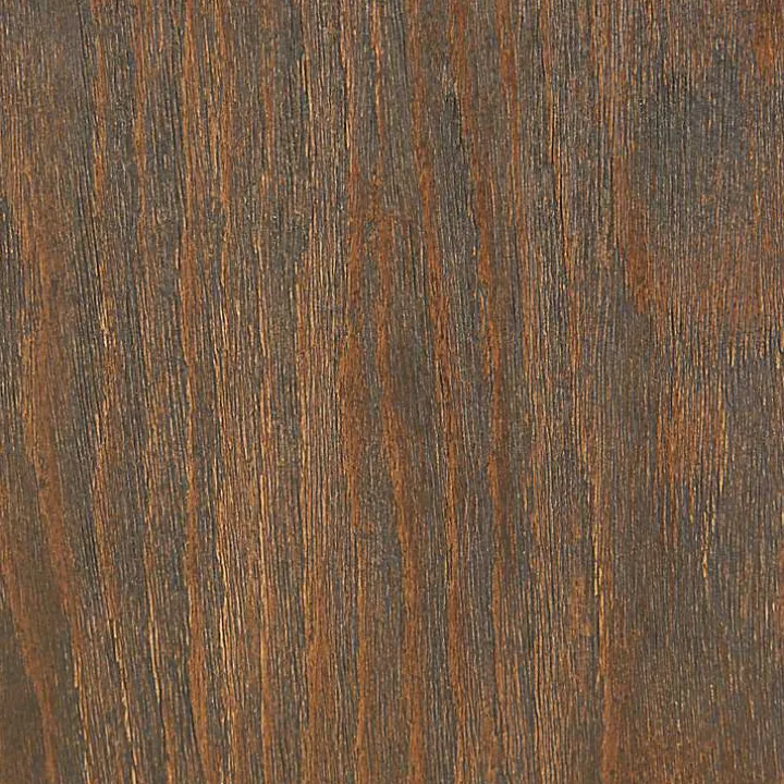 Dark Walnut Wood Spindle Dining Chairs, Set of 2