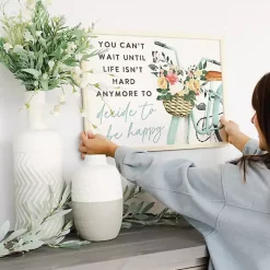 Decide to Be Happy Framed Wall Plaque