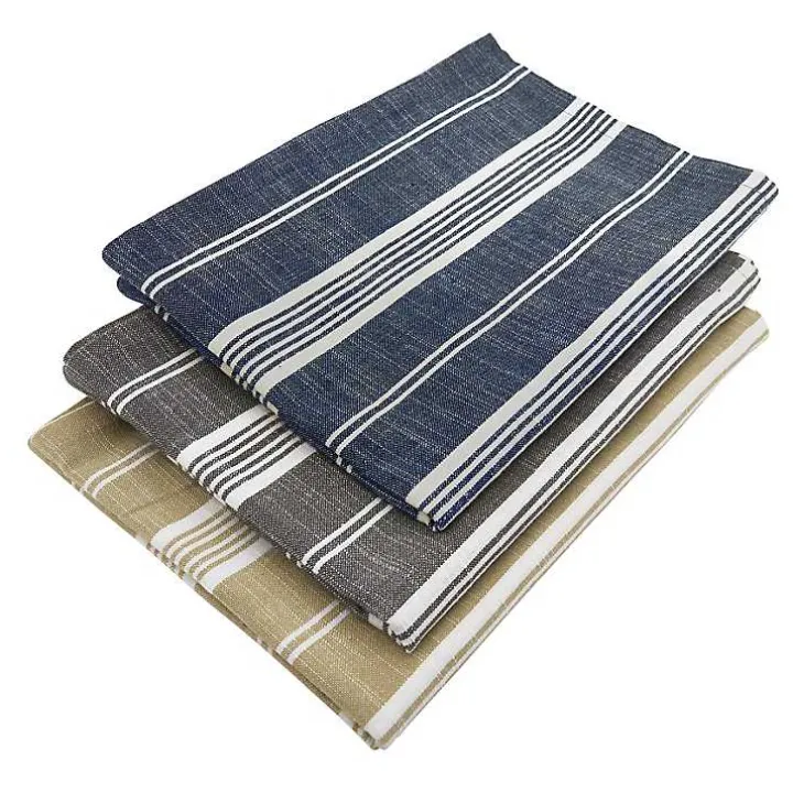 Deep Blue Thin Striped Table Runner