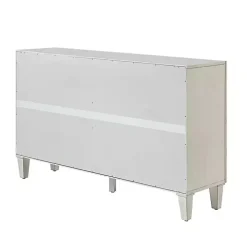 Dietrich White Wood 4-Door Sideboard