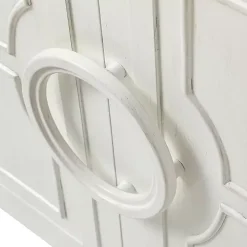 Dietrich White Wood 4-Door Sideboard