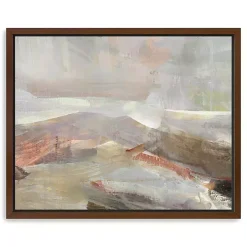 Distant Canyon Framed Canvas Art Print