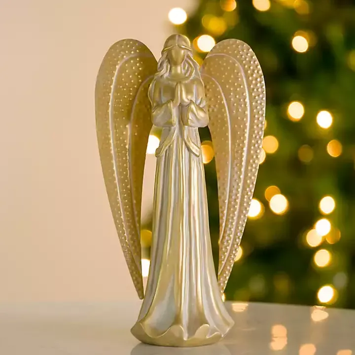 Distressed Gold Angel