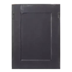 Distressed Gray Wood Rectangular Wall Mirror