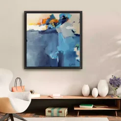 Dizzy at the Edge Framed Canvas Art Print