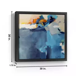 Dizzy at the Edge Framed Canvas Art Print