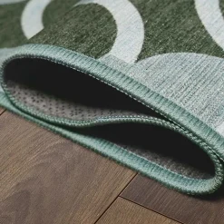 Dula Sage Green Washable Runner, 2x7