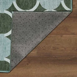 Dula Sage Green Washable Runner, 2x7